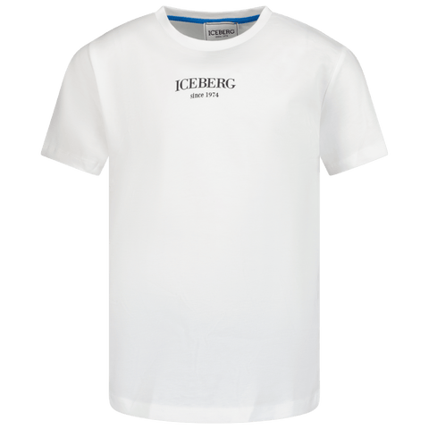 Iceberg Kids Boys T-Shirt Off White