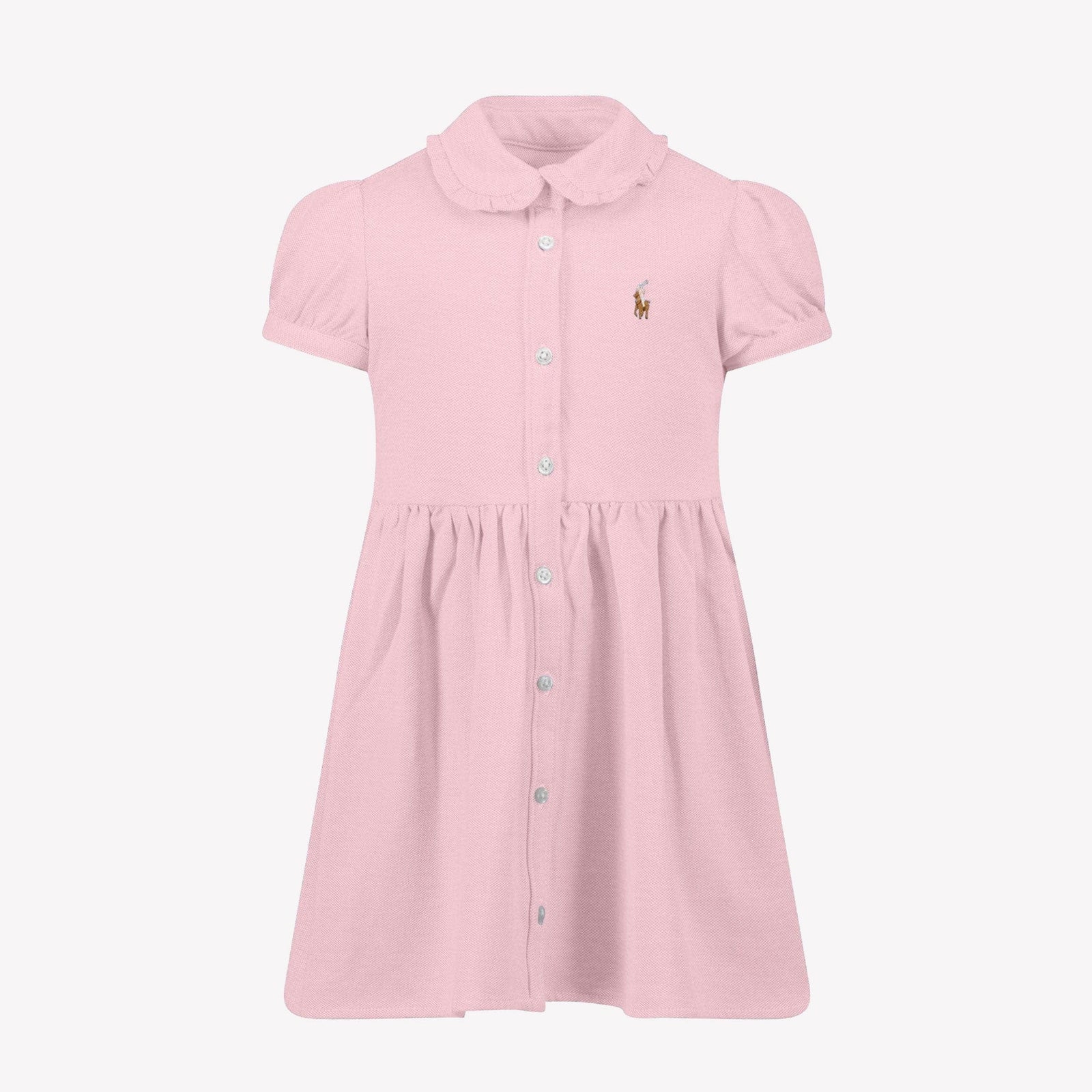 Ralph Lauren Baby Girls Dress In Light Pink