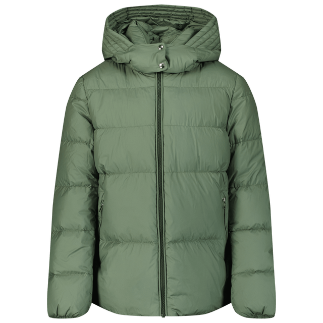 Woolrich Kids Girls Coat Light Green