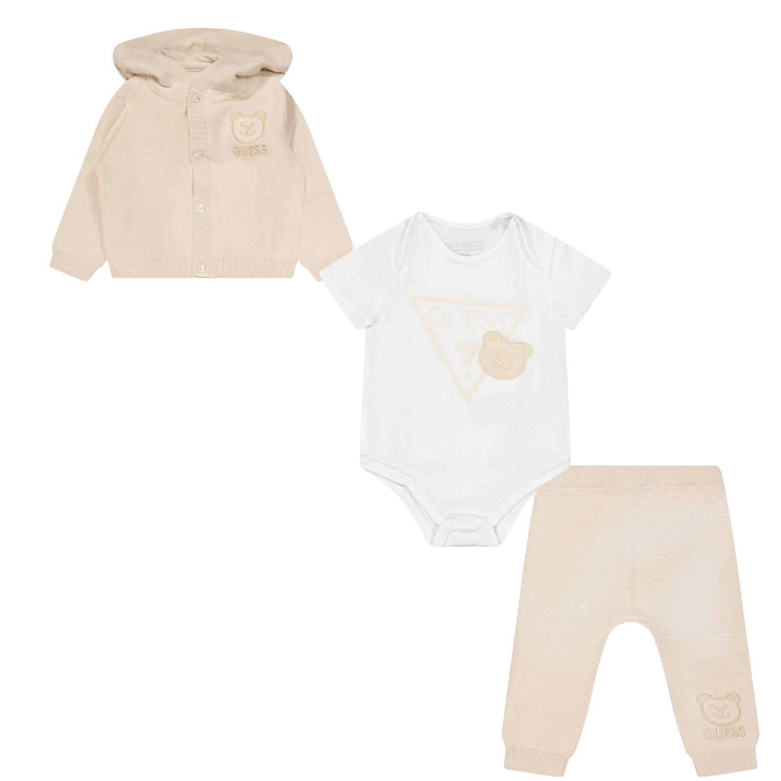 Guess Baby Unisex Set Light Beige
