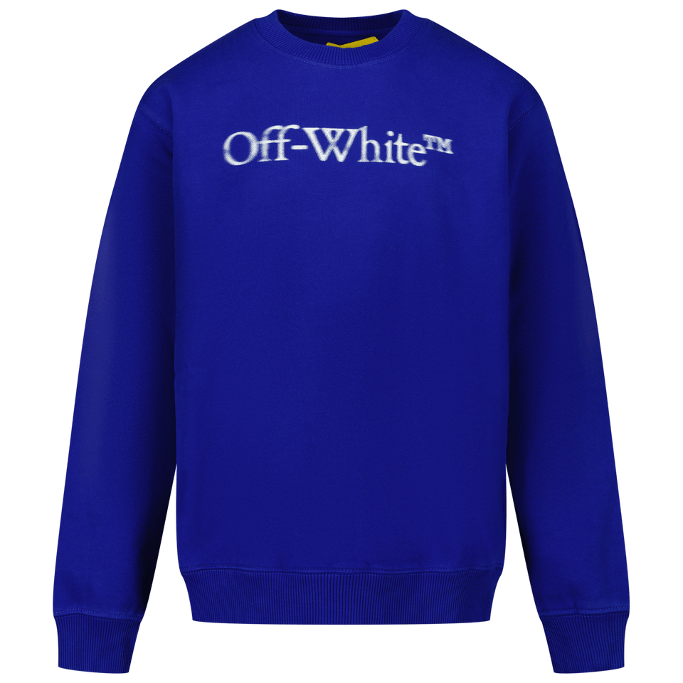 Off-White Kids Boys Sweater Cobalt Blue