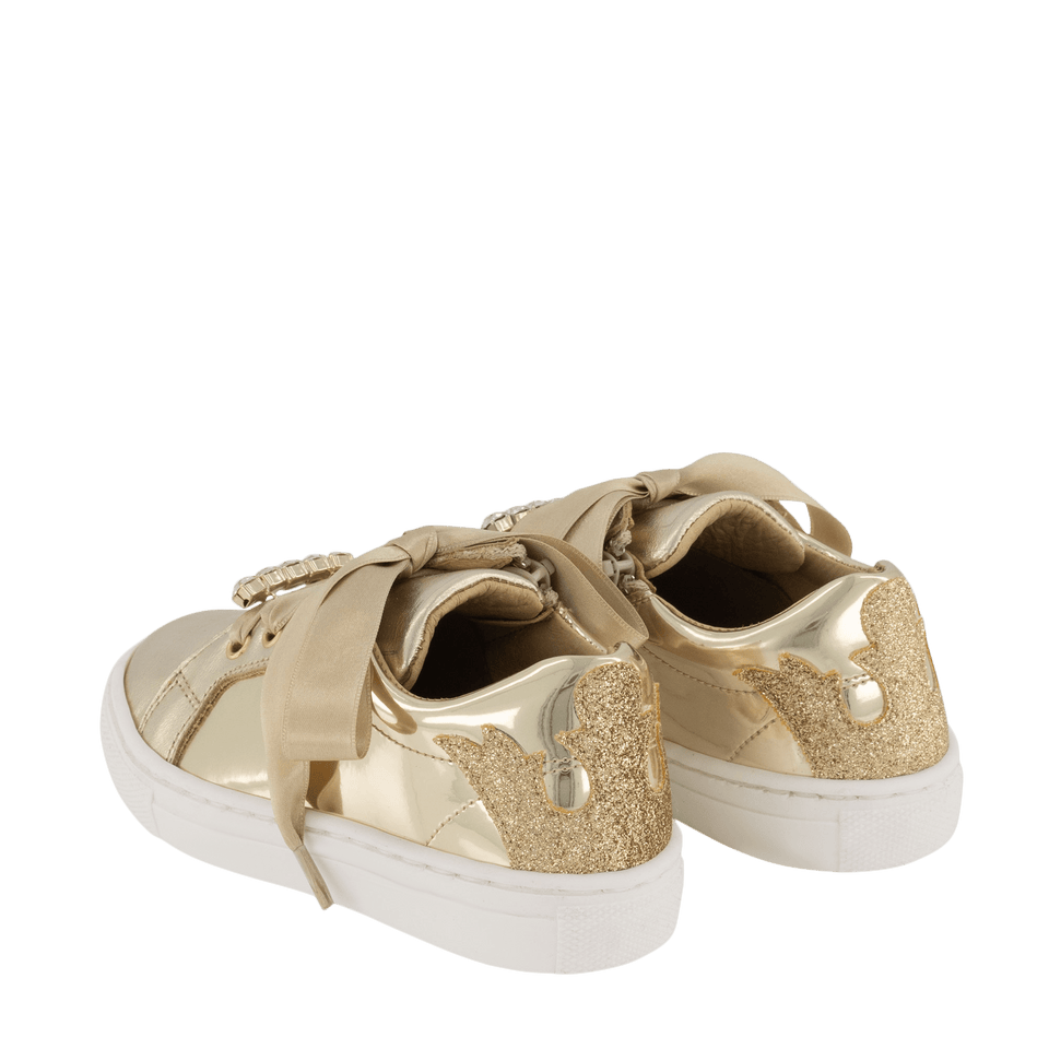 Andanines Kids Girls Sneakers Gold