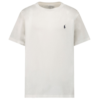 Ralph Lauren Kinder Jongens T-Shirt Wit 2Y