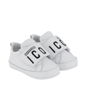 Dsquared2 bebek unisex spor ayakkabılar beyaz