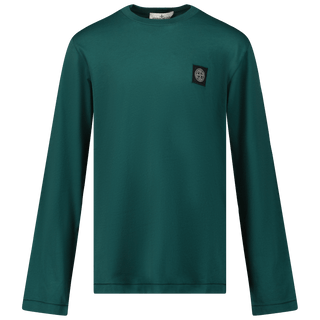 Stone Island Kinder Jongens T-Shirt Donker Groen - Superstellar