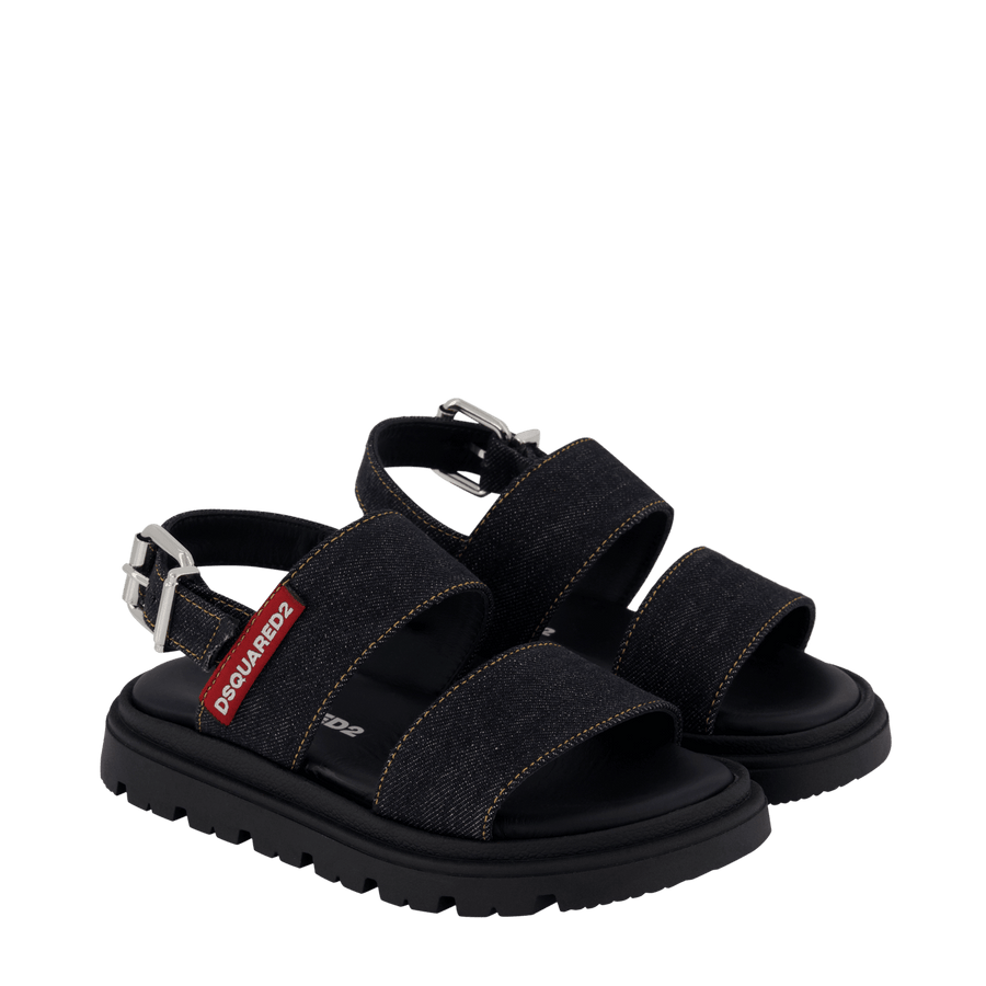Dsquared2 Kinder Meisjes Sandalen Zwart