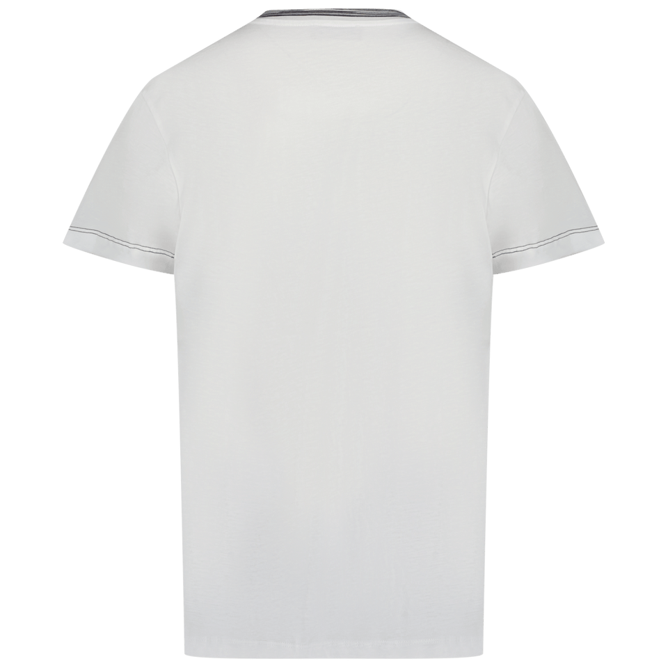 Missoni Kinder Jongens T-Shirt Wit