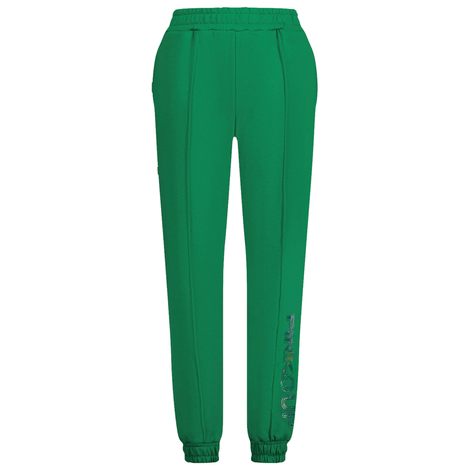 Pinko Kids Girls Pants Green