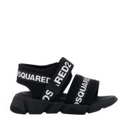 Dsquared2 çocuk kız sandaletleri siyah