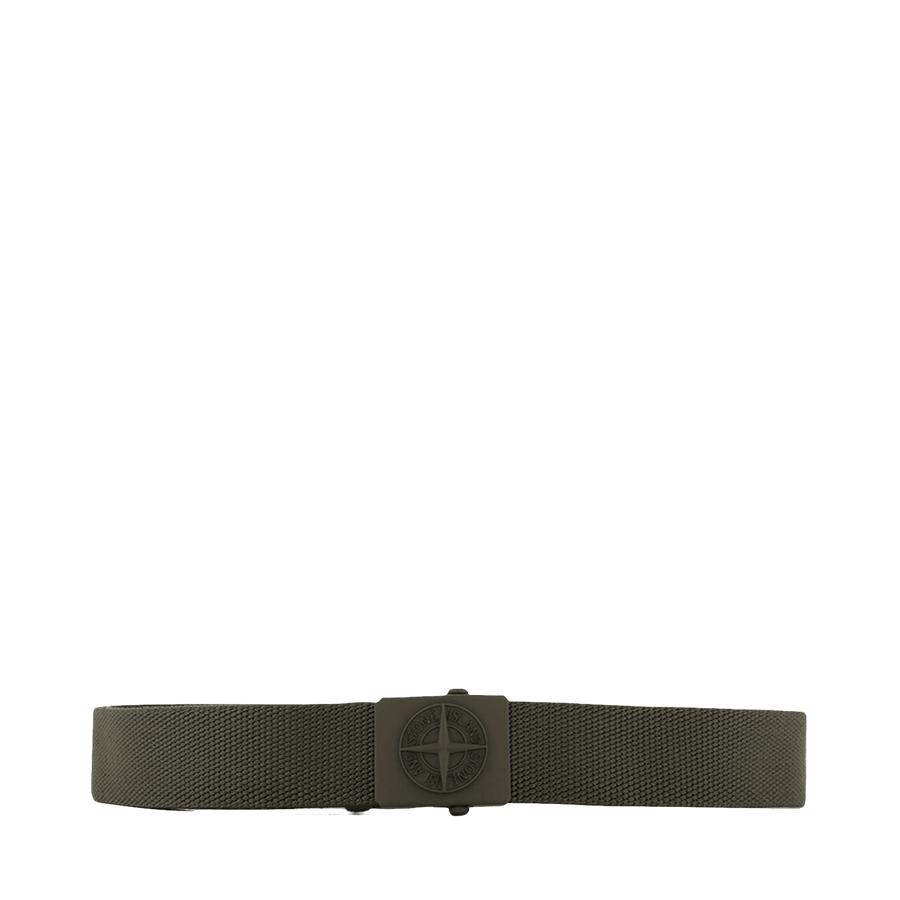 Stone Island Boys Belt Olive Green
