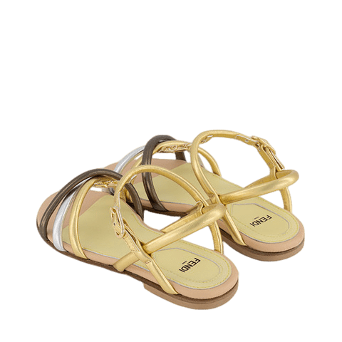 Fendi Kids Girls sandals Silver