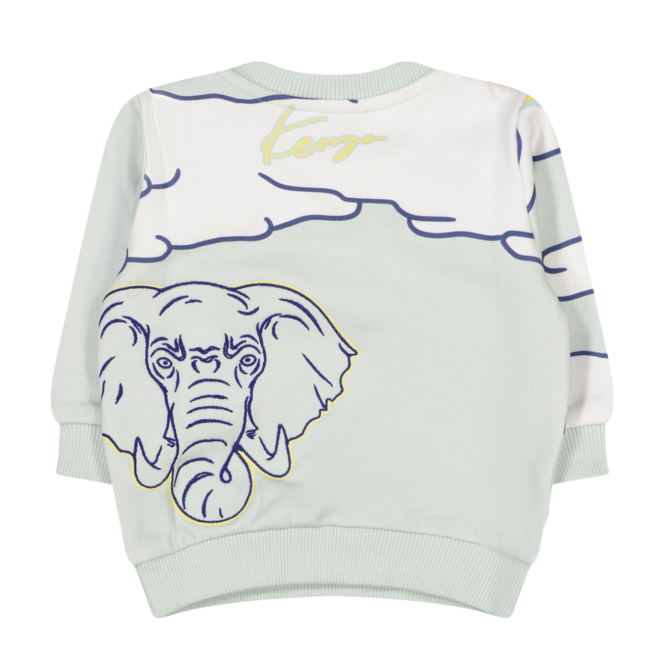 Kenzo kids Baby Boys Sweater Light Blue