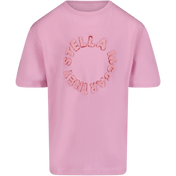 Stella McCartney Kids Girls T-Shirt Pembesi