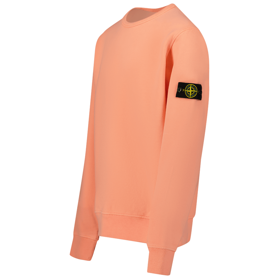 Stone Island Kinder Jongens Trui Zalm - Superstellar