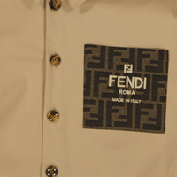 Fendi Kinder Meisjes Jurk Beige