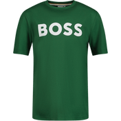 Patron çocuk erkek tişört koyu yeşil