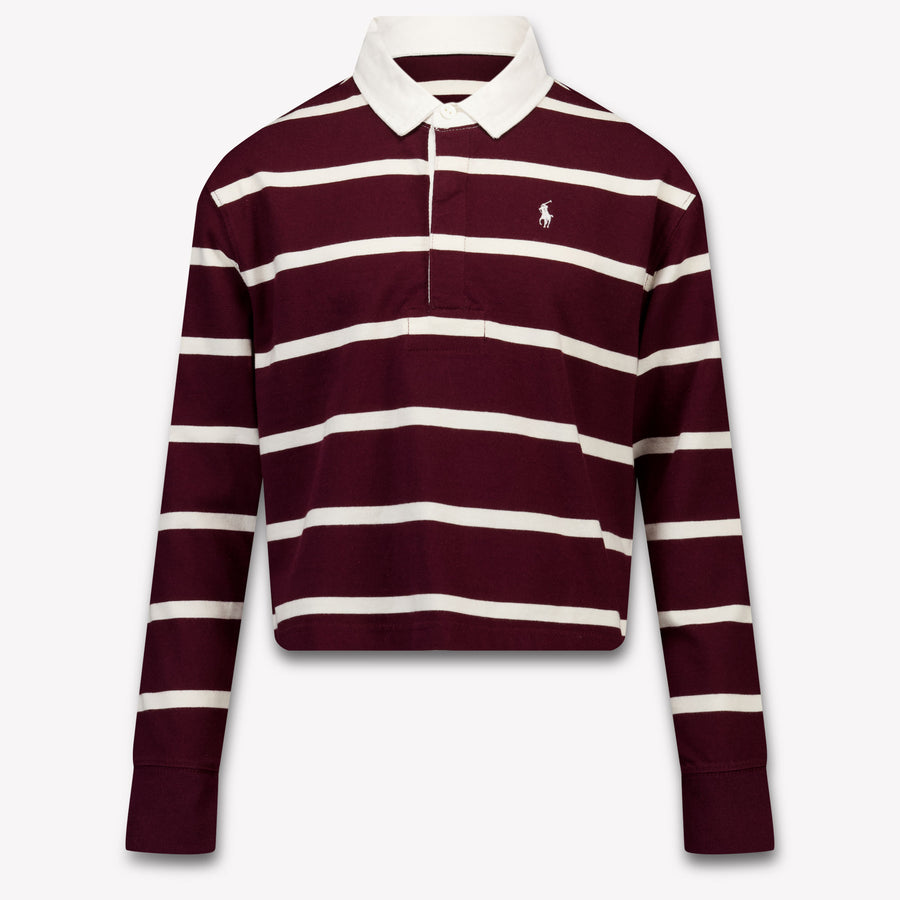Ralph Lauren Girls Polo Shirt in Bordeaux