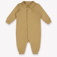 Ralph Lauren Baby Boys Playsuit In Camel