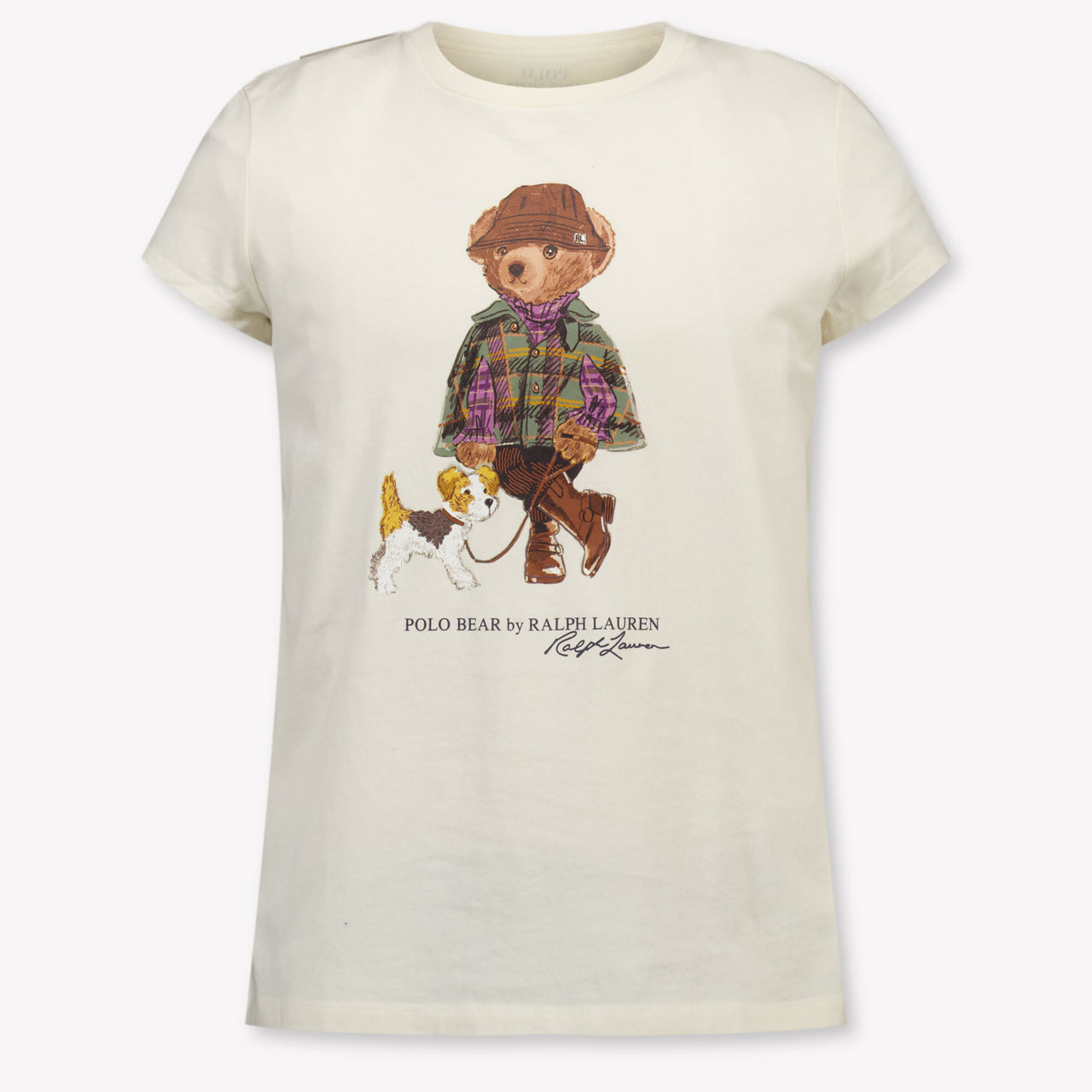Ralph Lauren Kinder Meisjes T-Shirt In Licht Beige
