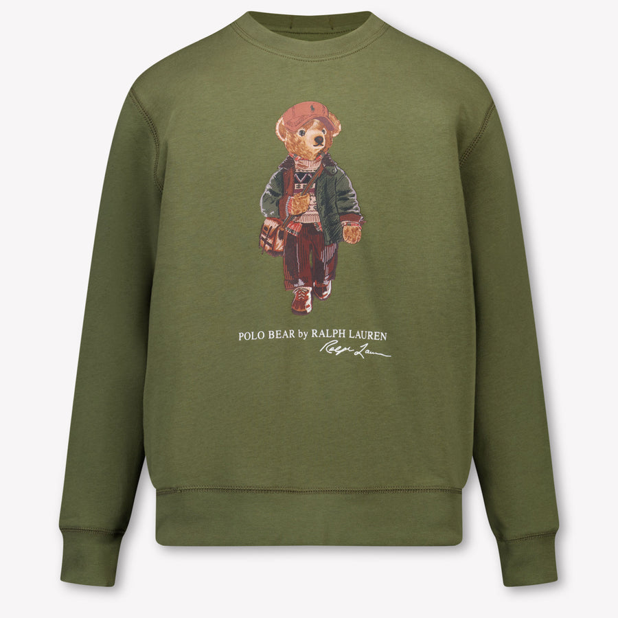 Ralph Lauren Boys Sweater in Olive Green
