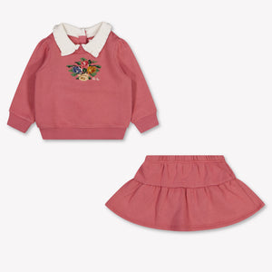 Ralph Lauren Baby Girls Set In Old Pink