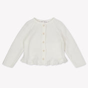 Tartine Et Chocolat Baby Girls Cardigan In OffWhite