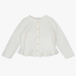 Tartine et Chocolat Baby Meisjes Vest In Off White