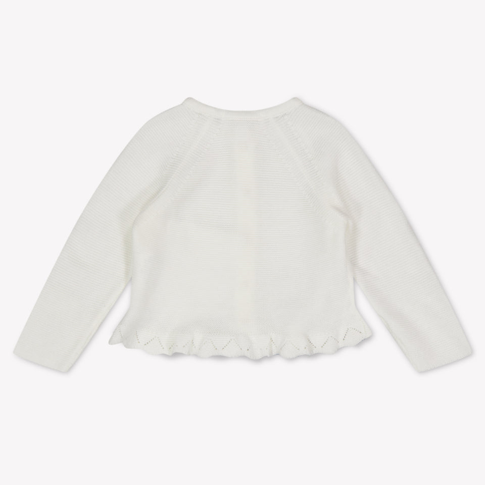 Tartine Et Chocolat Baby Girls Cardigan In OffWhite