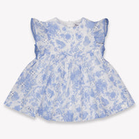 Tartine et Chocolat Baby Meisjes Jurk In Licht Blauw