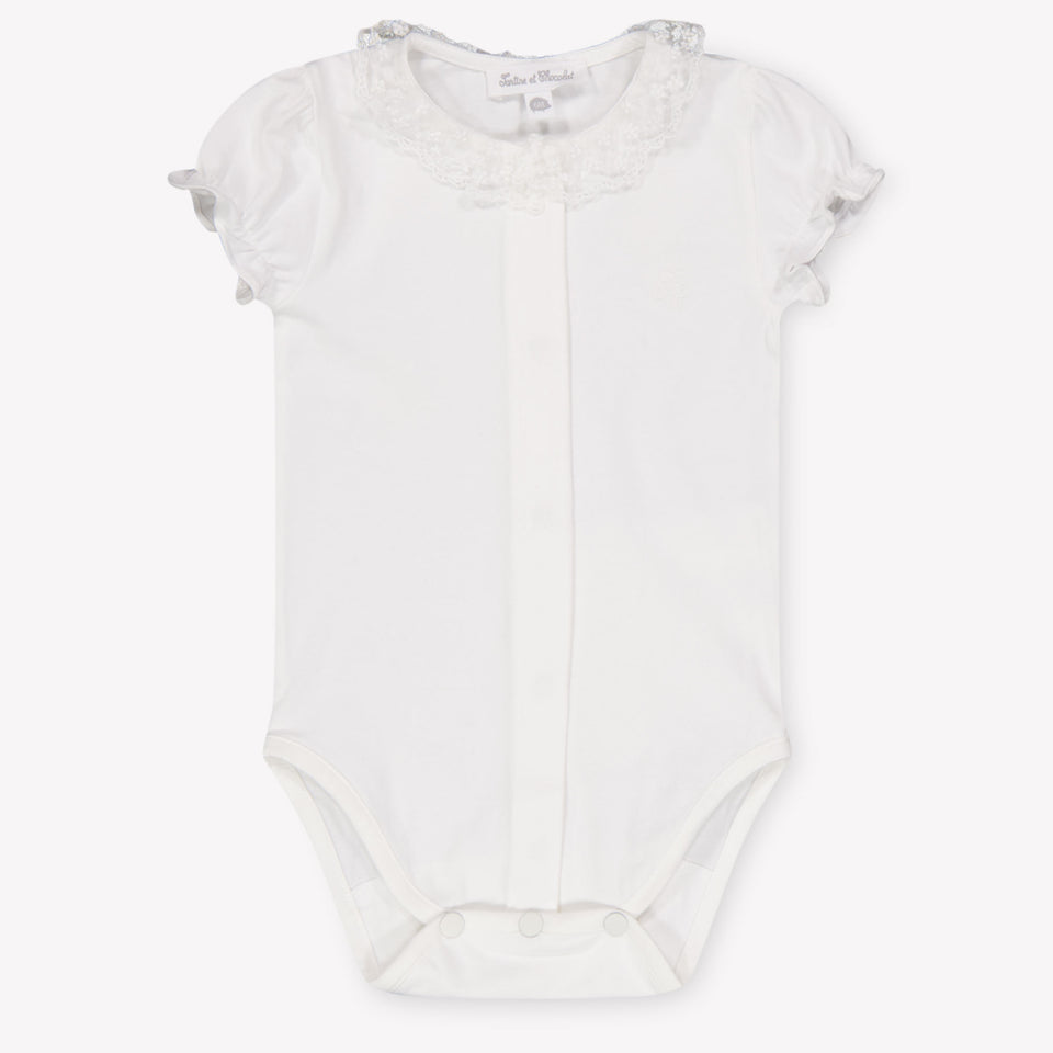Tartine Et Chocolat Baby Girls Romper In White