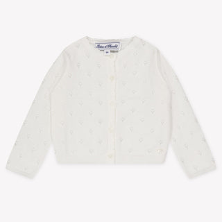 Tartine Et Chocolat Baby Girls Cardigan In White