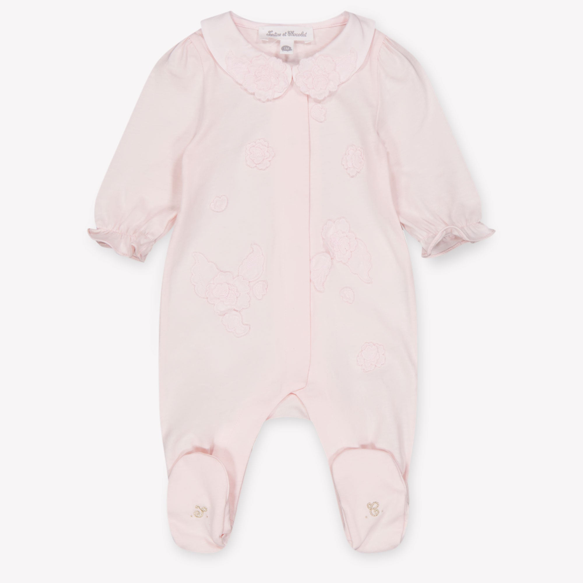 Tartine Et Chocolat Baby Girls Playsuit In Light Pink
