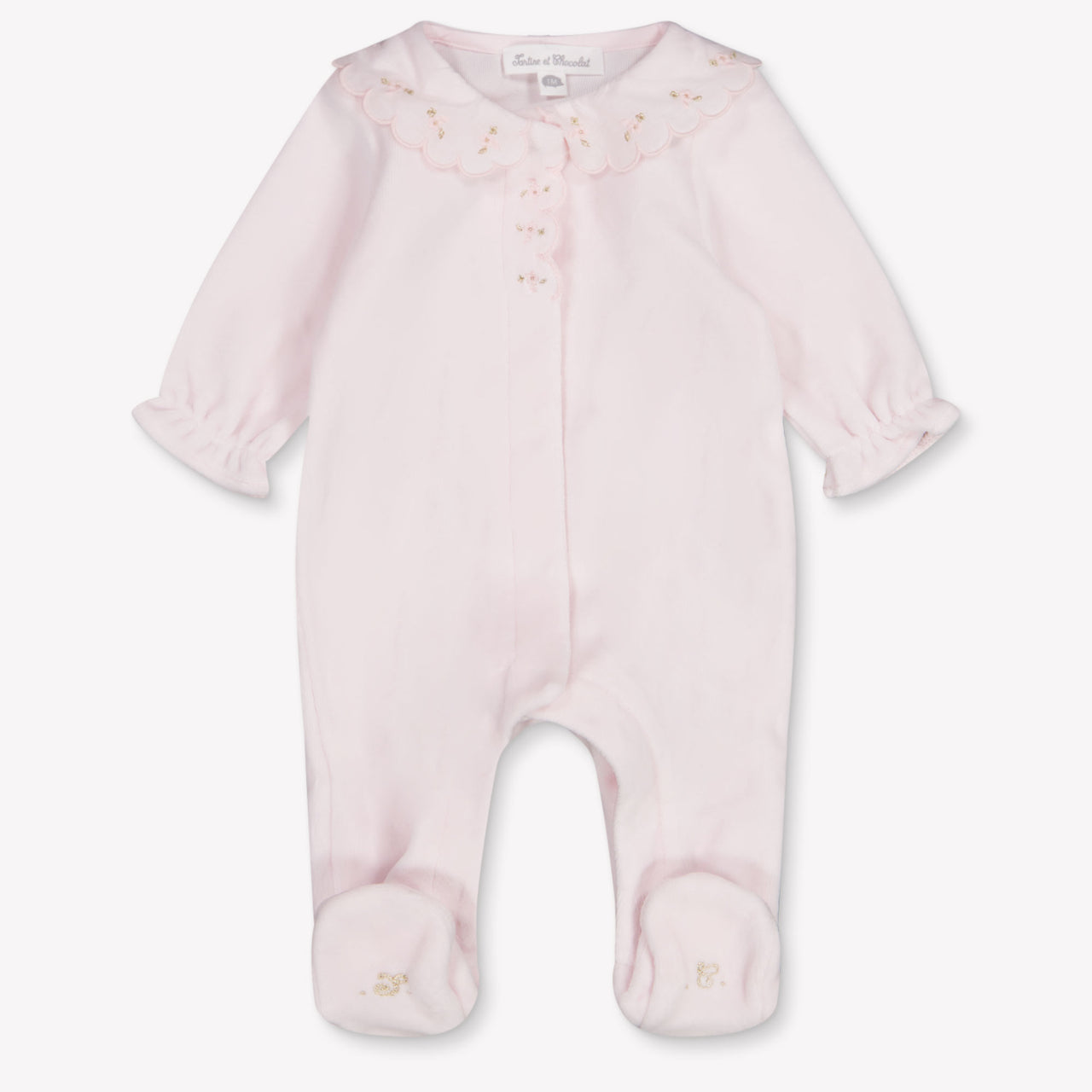Tartine Et Chocolat Baby Girls Playsuit In Light Pink