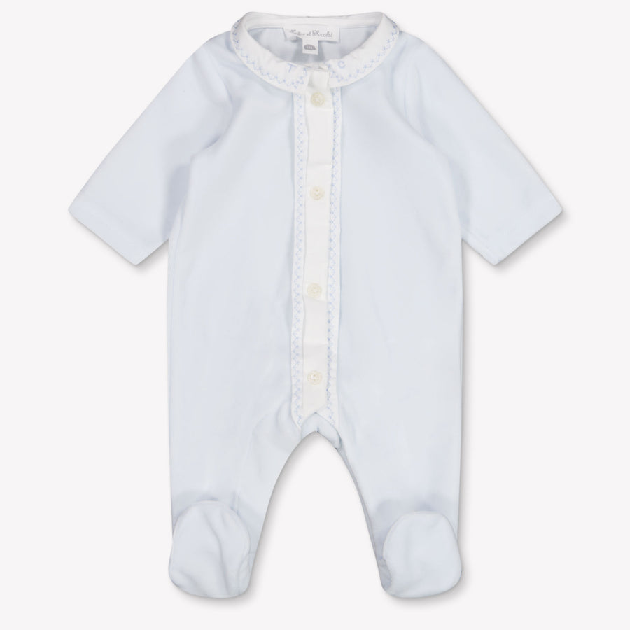 Tartine Et Chocolat Baby Boys Playsuit In Light Blue
