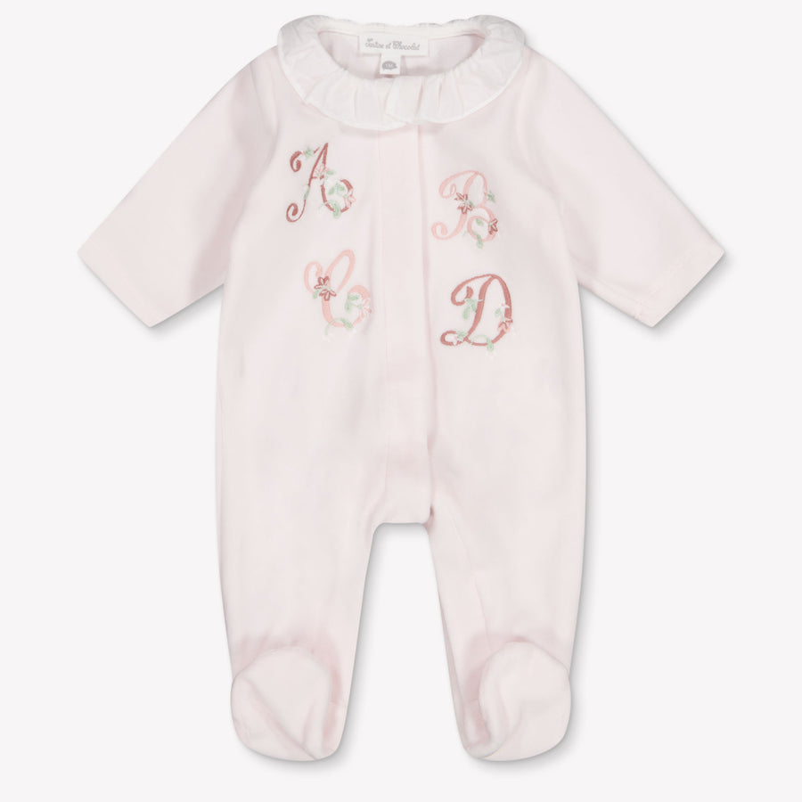 Tartine Et Chocolat Baby Girls Playsuit In Light Pink