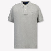 Ralph Lauren Kids Boys Polo In Light Gray