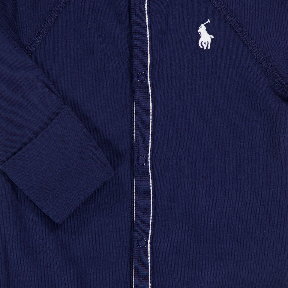 Ralph Lauren Baby Boys Playsuit In Navy