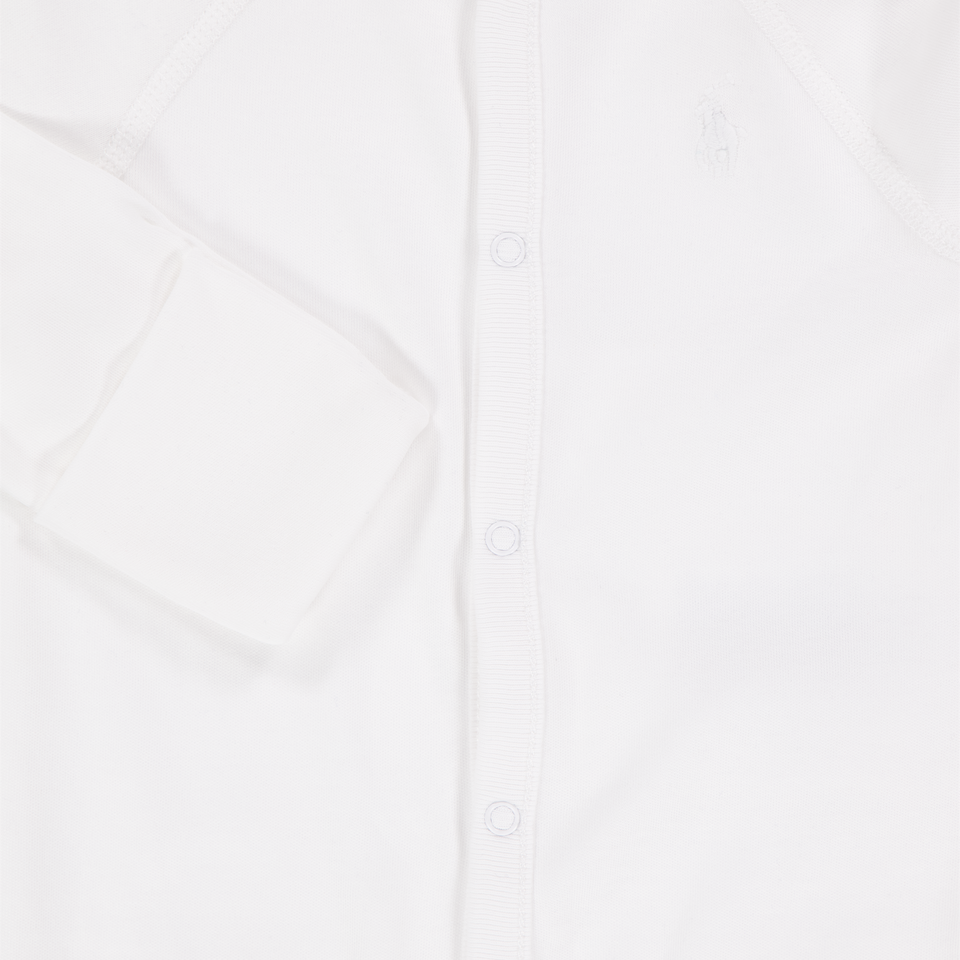 Ralph Lauren Baby Unisex Playsuit In White