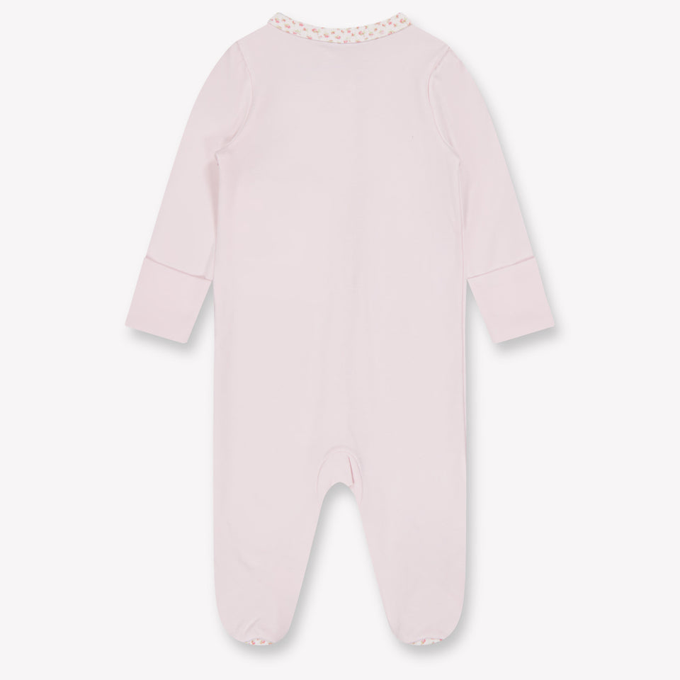Ralph Lauren Baby Girls Playsuit In Light Pink