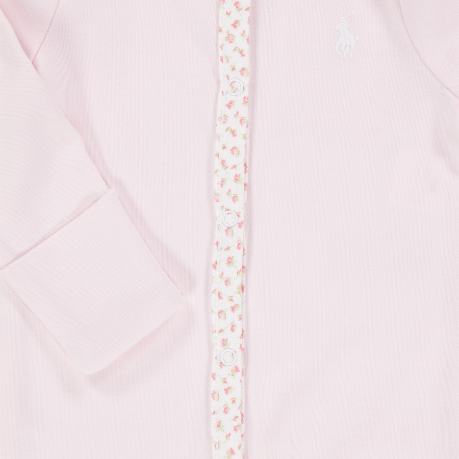 Ralph Lauren Baby Girls Playsuit In Light Pink