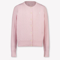 Ralph Lauren Kids Girls Cardigan In Light Pink