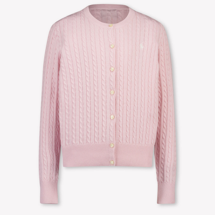 Ralph Lauren Kids Girls Cardigan In Light Pink