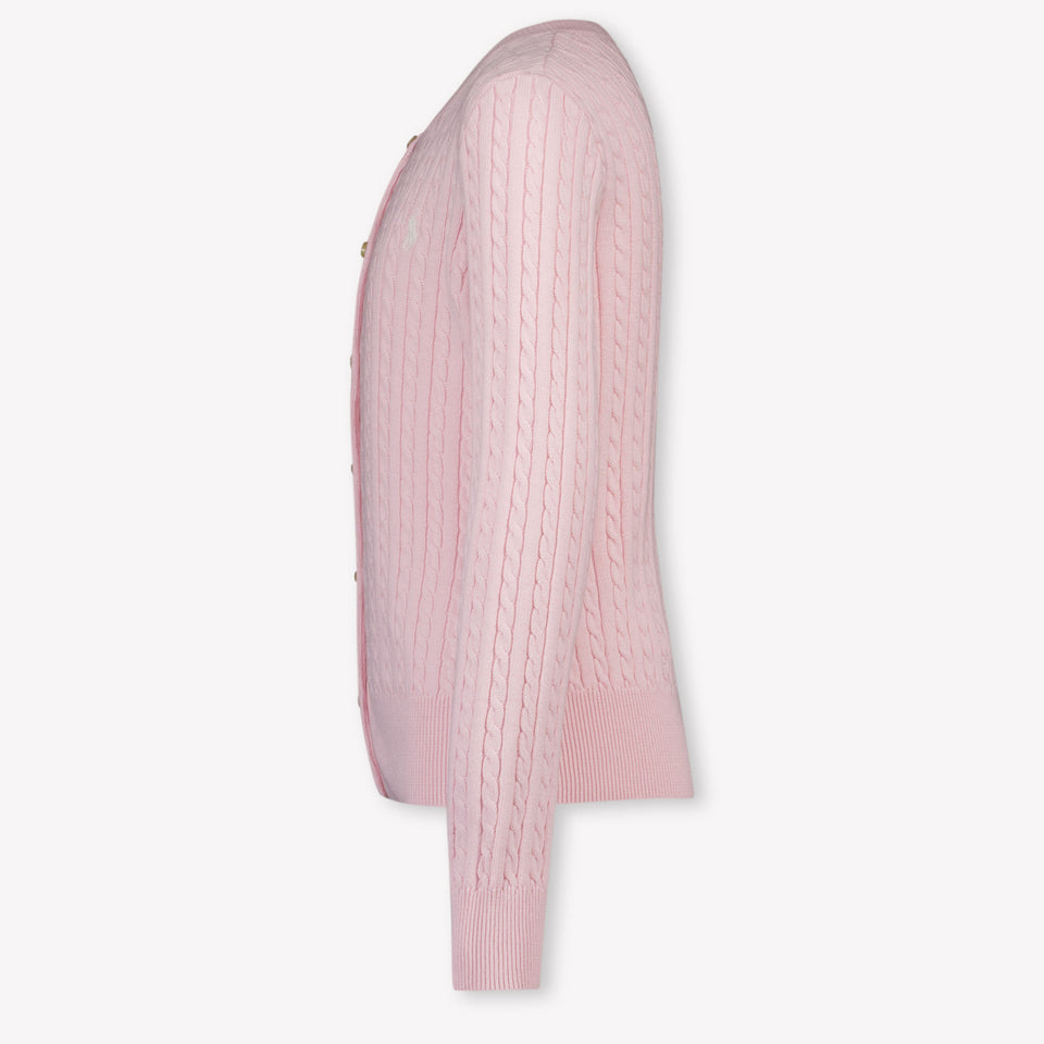 Ralph Lauren Kids Girls Cardigan In Light Pink