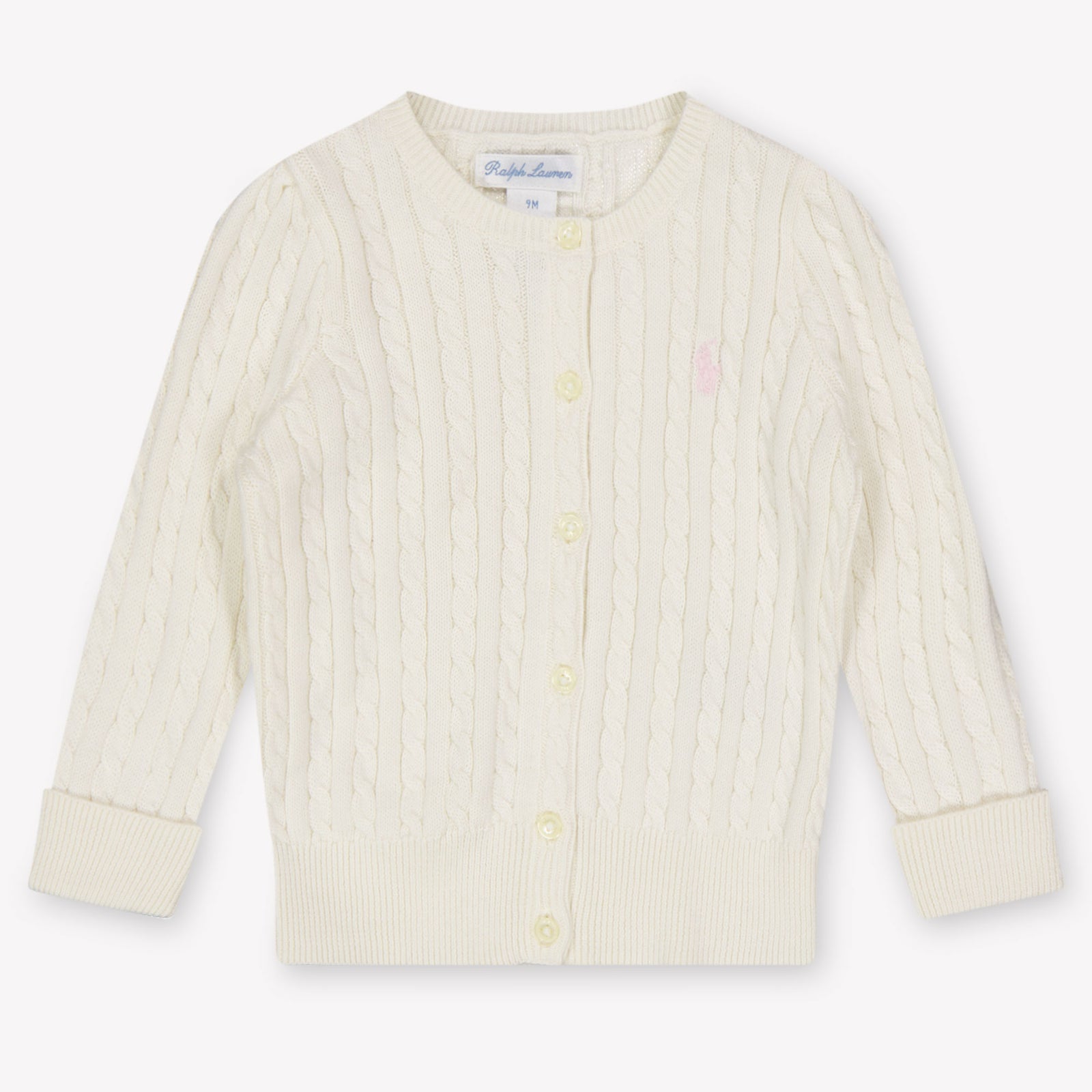 Ralph Lauren Baby Girls Cardigan In OffWhite