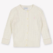 Ralph Lauren Baby Girls Cardigan In OffWhite