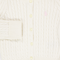Ralph Lauren Baby Girls Cardigan In OffWhite