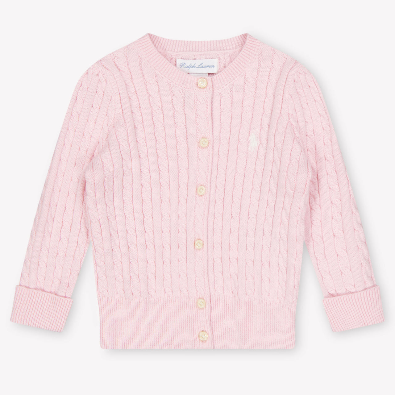 Ralph Lauren Baby Girls Cardigan In Light Pink