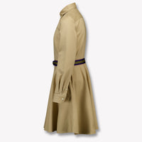 Ralph Lauren Kinder Meisjes Jurk In Khaki