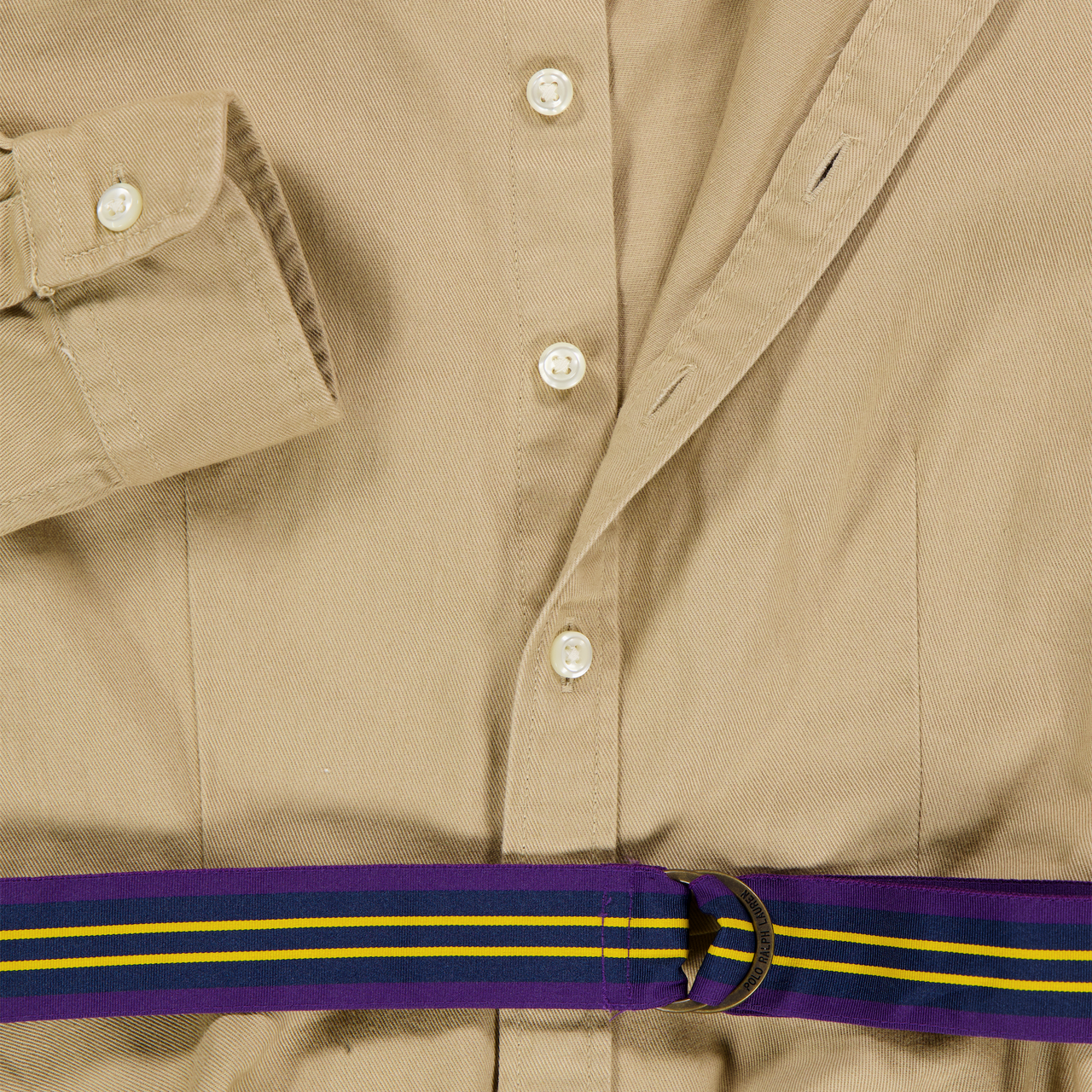 Ralph Lauren Kinder Meisjes Jurk In Khaki