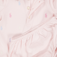 Ralph Lauren Baby Meisjes Jurk In Licht Roze